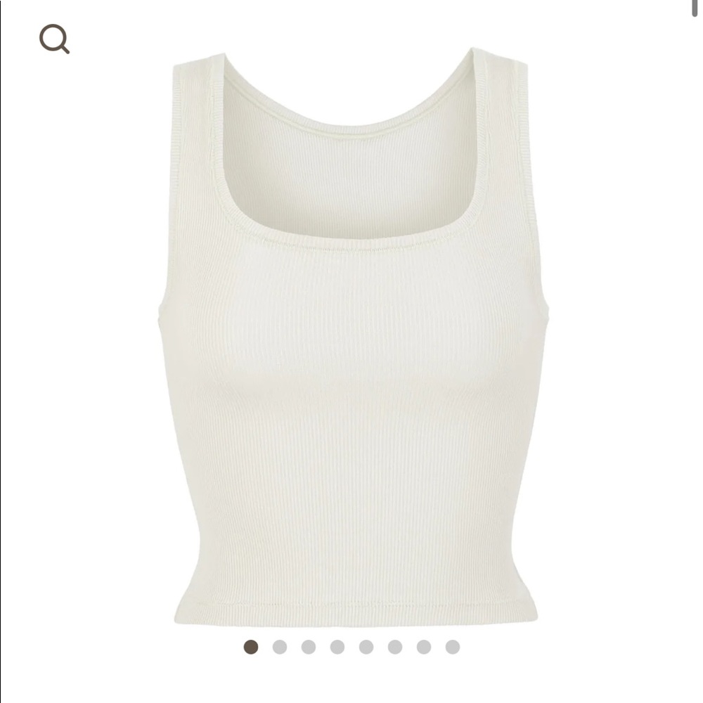 NWOT Skims Cotton Rib Tank in Color Bone Size Large